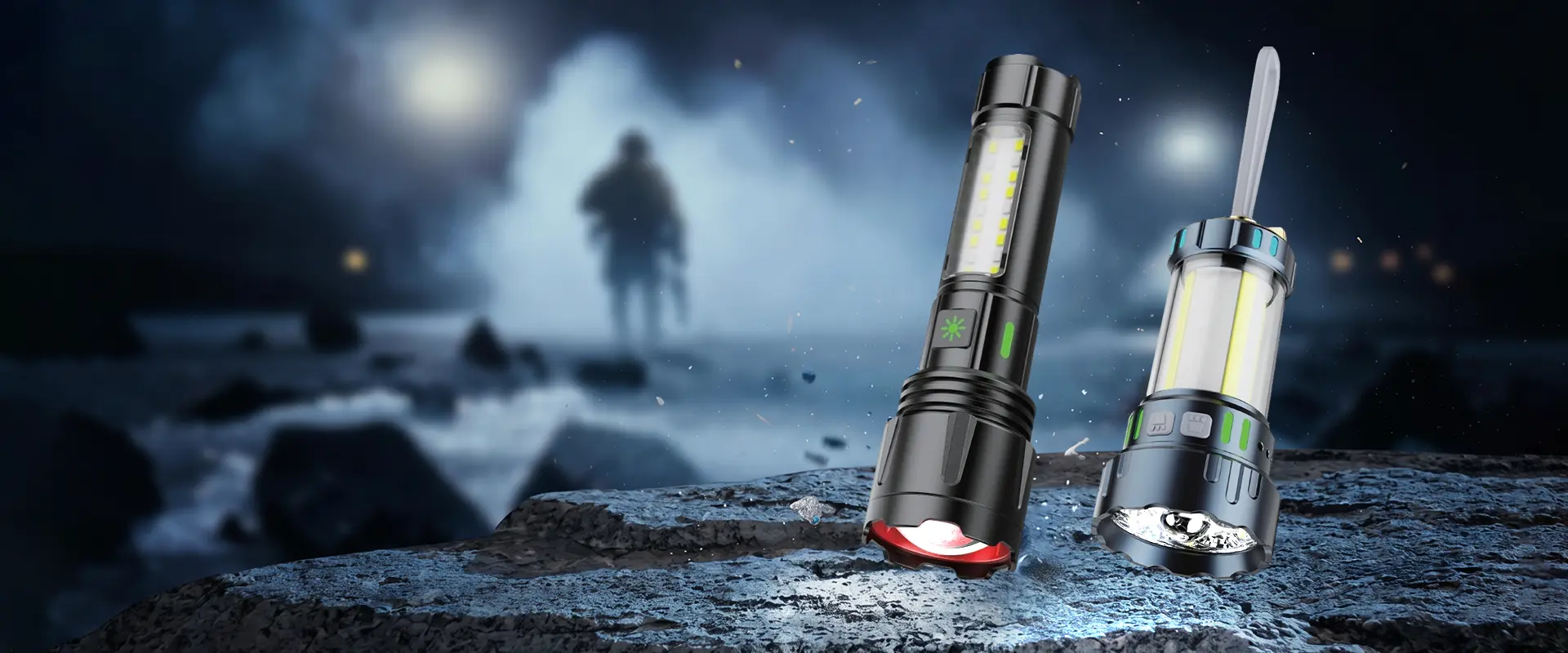 Forest Tiger Tactical LED Fənər - vəzifə istifadəsi üçün yüksək lümenlə doldurula bilən